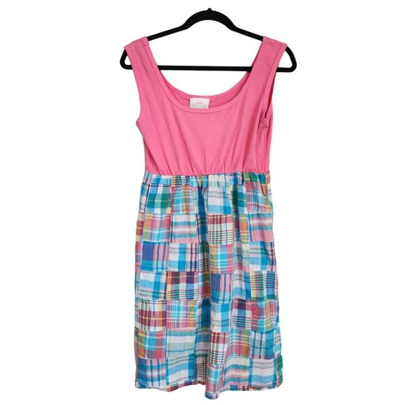 Lolly Wolly Doodle Colorful Patchwork Dress Pink‎ Tank Women Size M - Picture 9 of 9